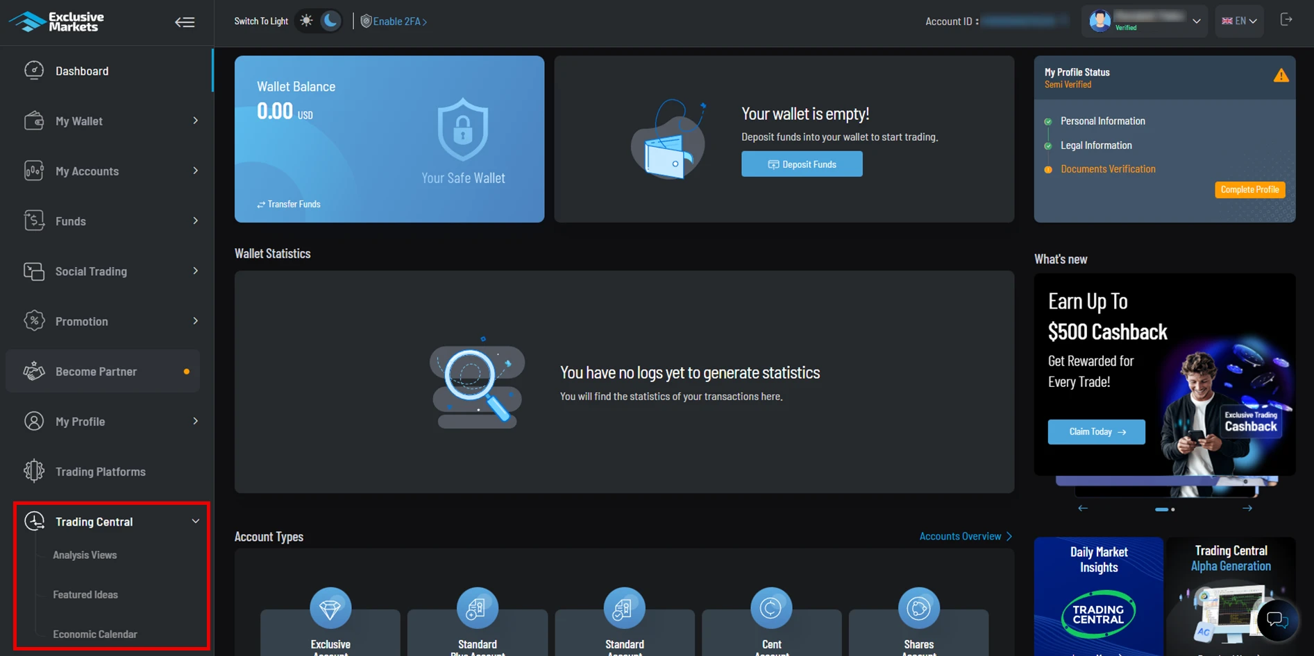 Trading Central Economic Calendar